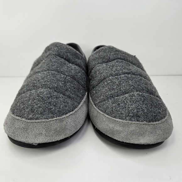 Vince Mens Harlow Heather Gray Fabric Suede Padded Loafer Slippers Sz 7.5 - Picture 2 of 11